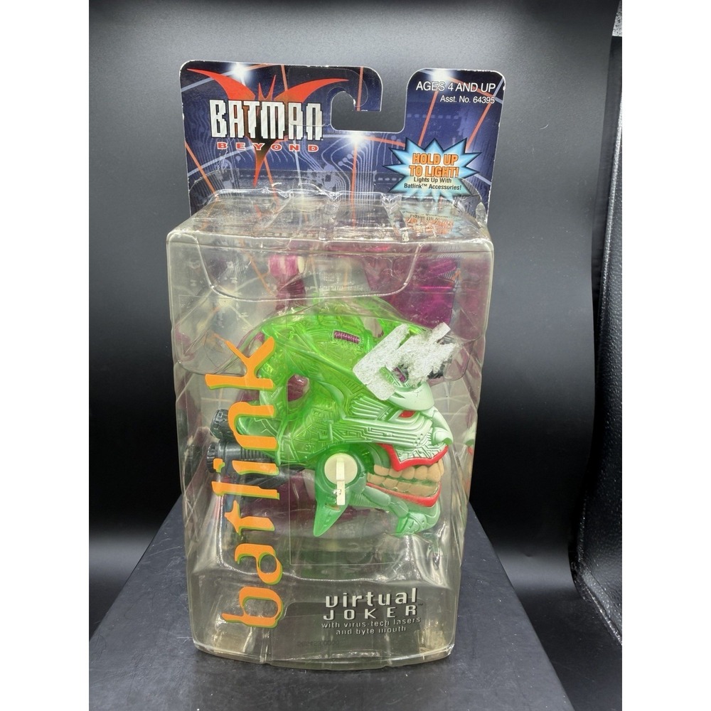 🦇⚡ Vintage‎ Batman Beyond BATLINK Virtual Joker Hasbro 1999 Sealed in Orig Pack